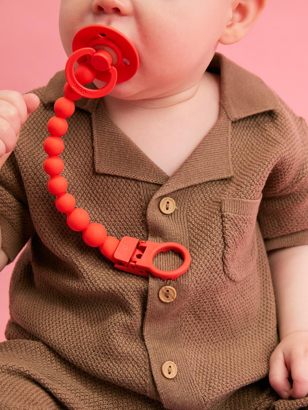 BIBS pacifier clip beaded, BIBS lutikett helmestega, pärlitega, all-groups