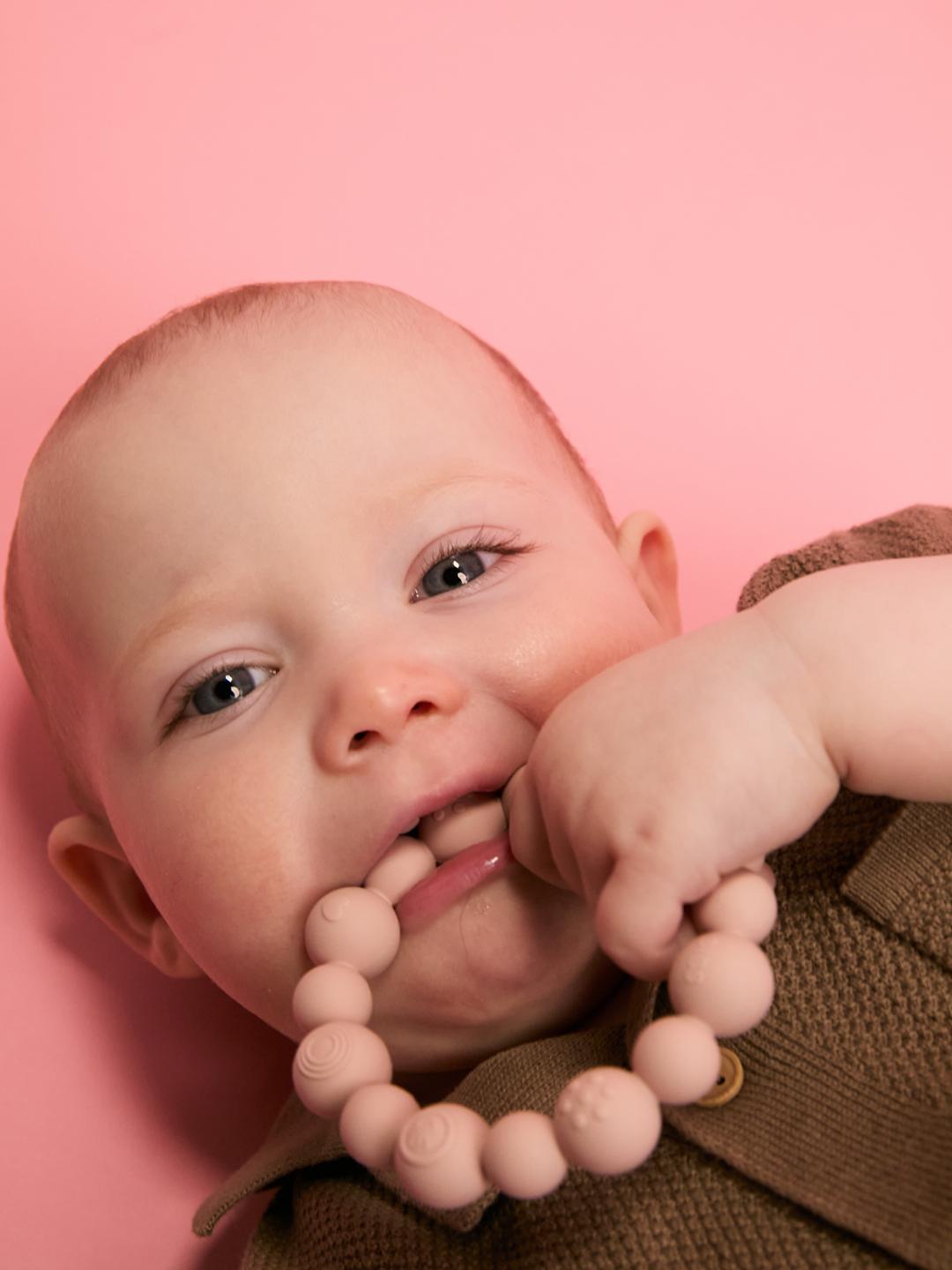 BIBS teething ring beaded, BIBS närimisrõngas närimislelu helmestega, pärlitega, all-groups