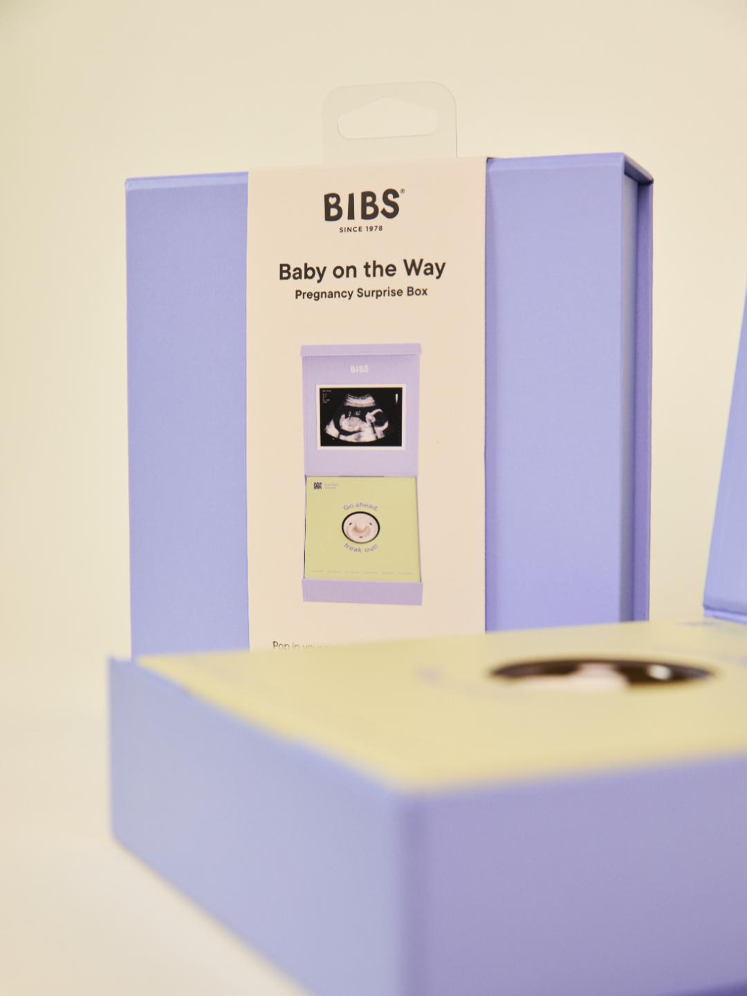 BIBS Baby on the way gift set, BIBS beebiootusest teatamise kinkekomplekt, olen rase teatamine