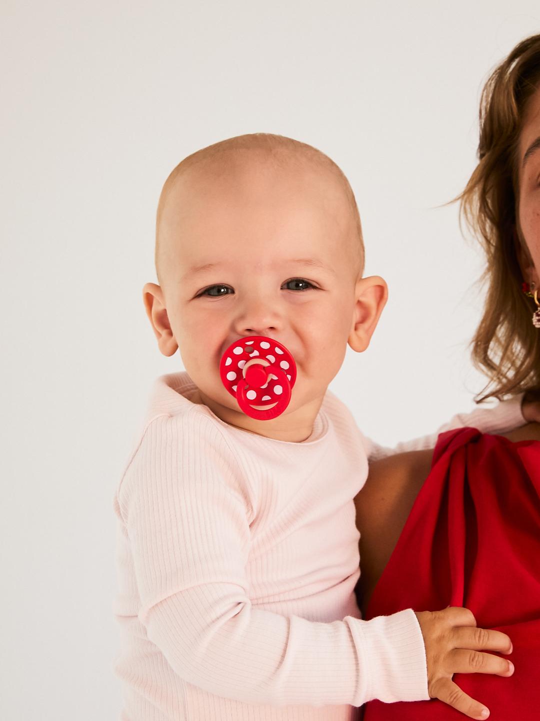 BIBS Studio Collection Colour Roudn Pacifiers Polka Dot, BIBS Studio Polka Dot kollektsioon, kirsikujulised lutid, all-groups