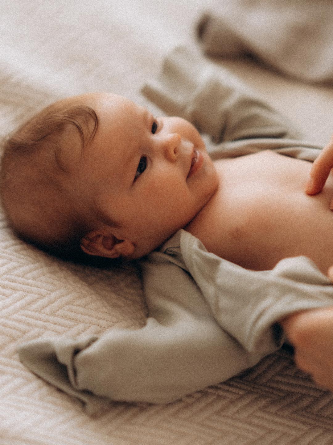 Babyluv Studio Bamboo Kimono Sleeping Gown Oceanside, Babyluv Studio bambusest beebi magamiskott Sage