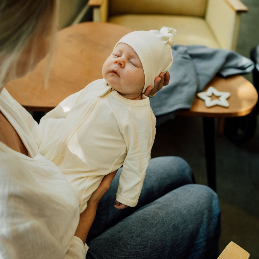 Babyluv Studio "Everyday Sleeper" Hat, tudumüts, müts, beebimüts, white