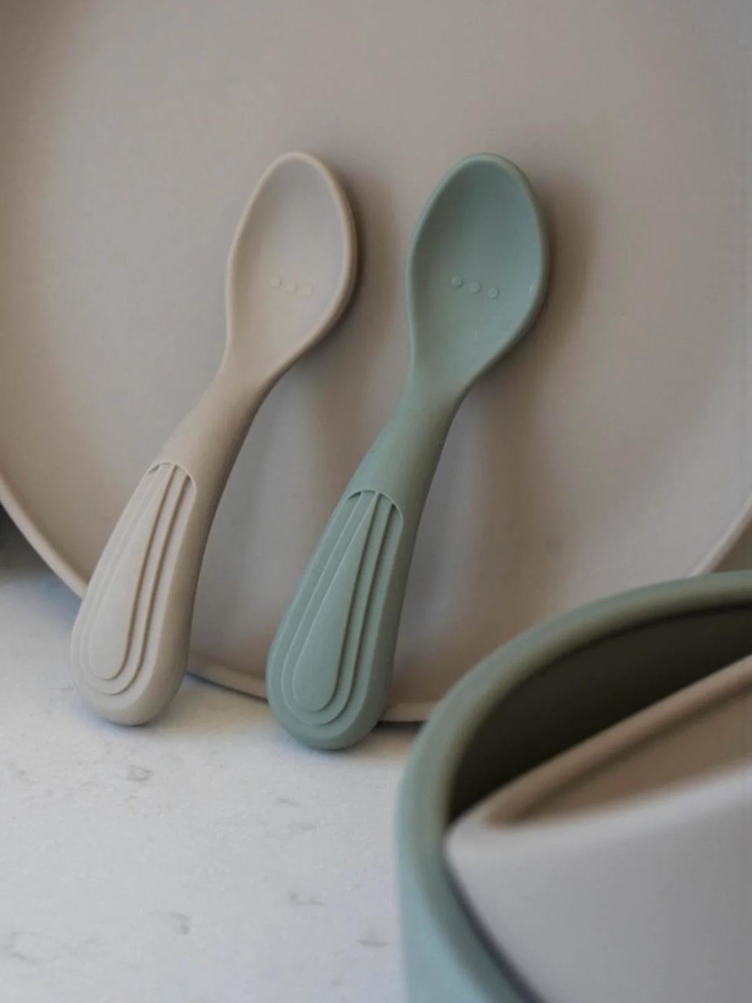 Atelier Keen Baby Silicone Spoons, silikoonist beebilusikad, 2-pakk, all-groups
