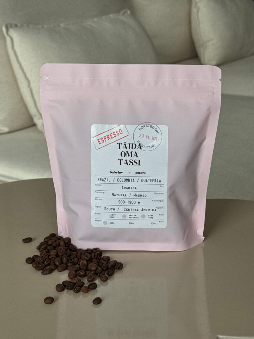 Gift set - Rada Keraamika coffee cup & KOKOMO cofee beans, Kinkekomplekt emadepäevaks - Rada Keraamika tass & KOKOMO kohvioad