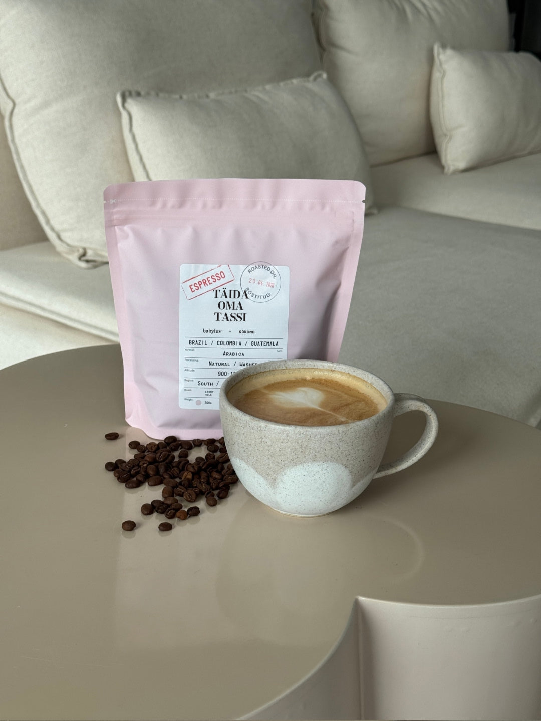 Gift set - Rada Keraamika coffee cup & KOKOMO cofee beans, Kinkekomplekt emadepäevaks - Rada Keraamika tass & KOKOMO kohvioad