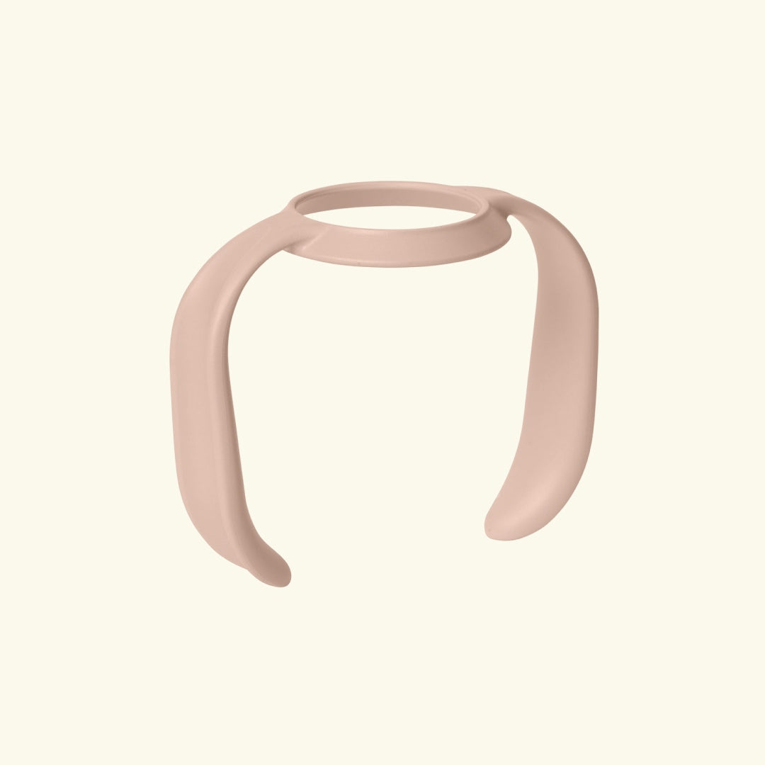 BIBS baby bottle handle, BIBS lutipudeli käepide, blush, beebiroosa