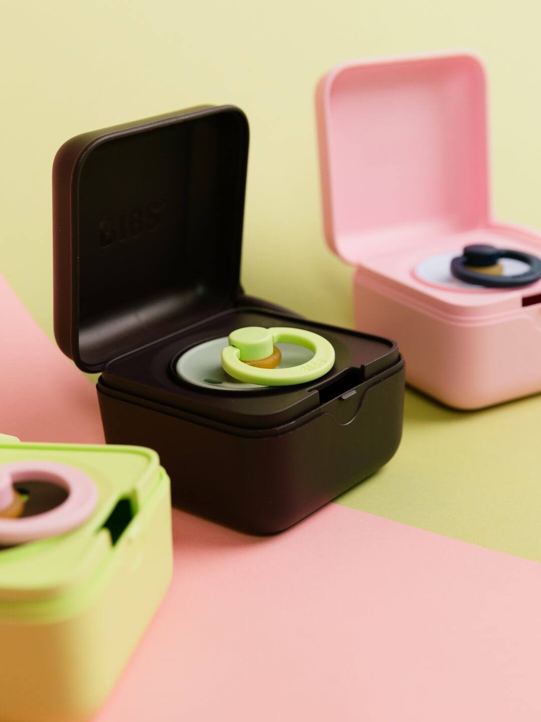 BIBS Colour Round Pacifiers, Studio Collection Fusion, BIBS Colour Round kirsikujulised lutid, Studio Collection Fusion, pacifier box, lutikarp, all-groups