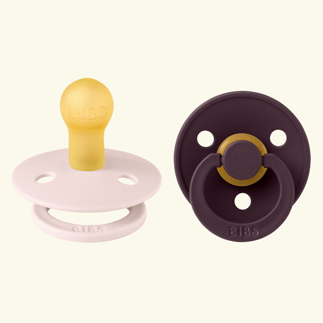 BIBS Colour Round Pacifiers, BIBS Colour Round kirsikujulised lutid, petal plum