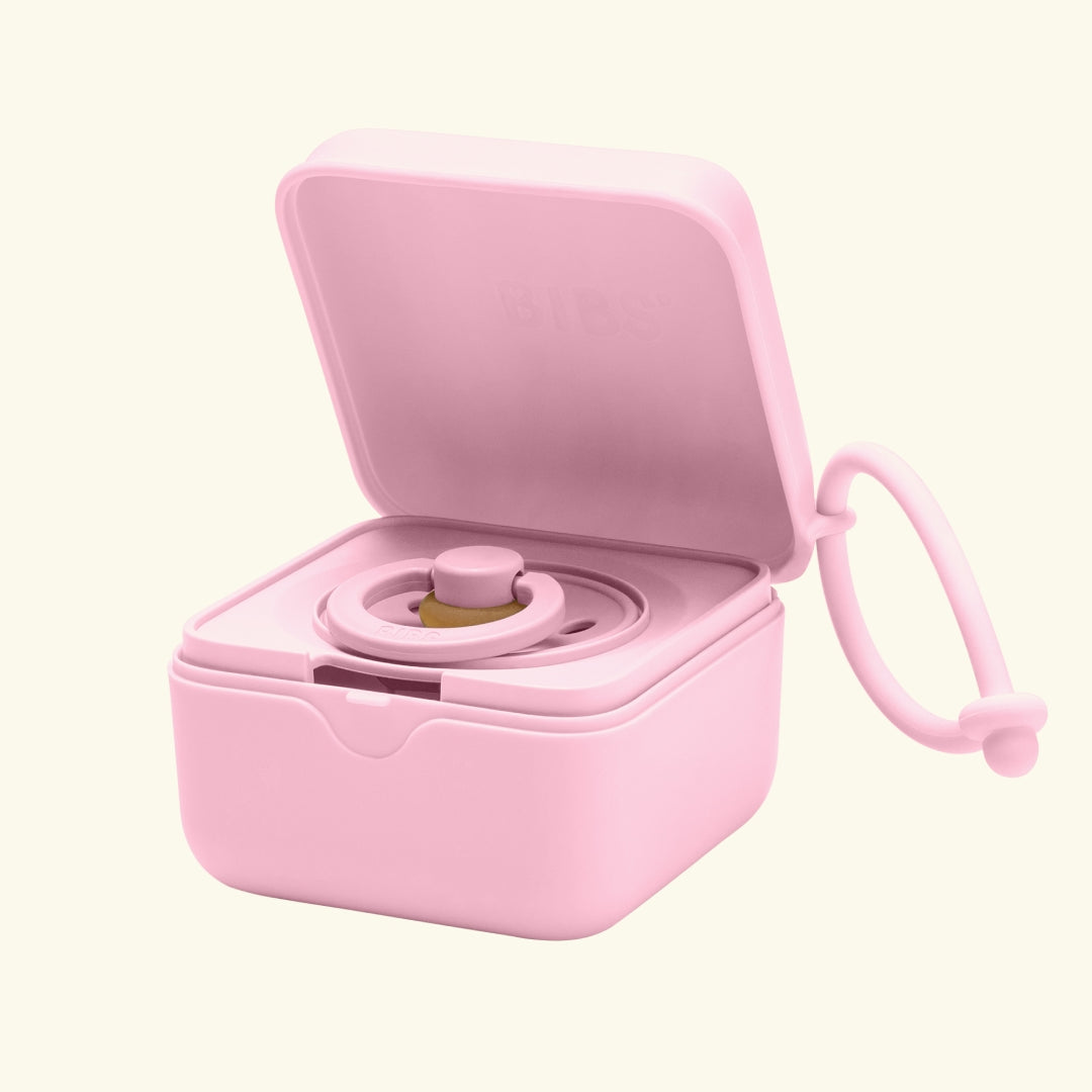BIBS Pacifier Box, BIBS lutikarp, baby pink