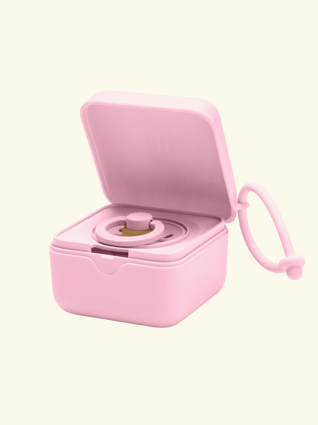 BIBS Pacifier Box, BIBS lutikarp, baby pink