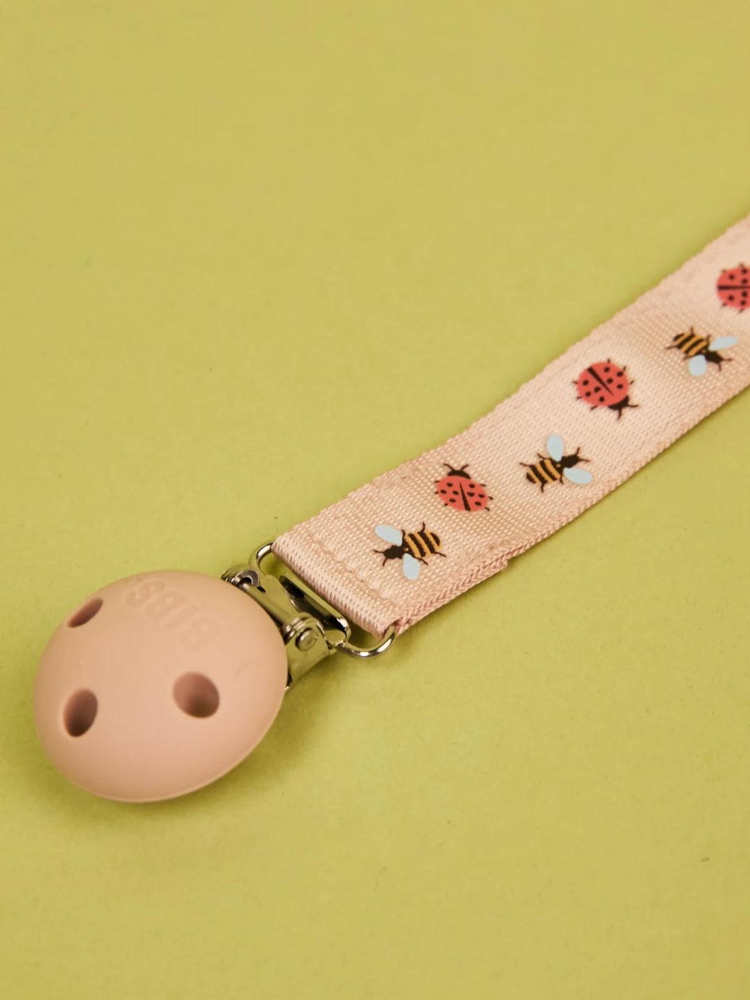 BIBS pacifier clip ribbon, Ladybug Bumblebee mix, BIBS lutikett ribbon