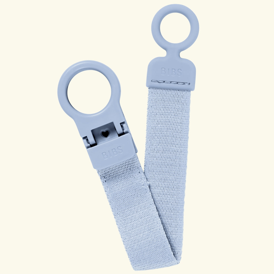Bibs Loop Pacifier Clip, BIBS Loop lutikett aasaga, dusty blue