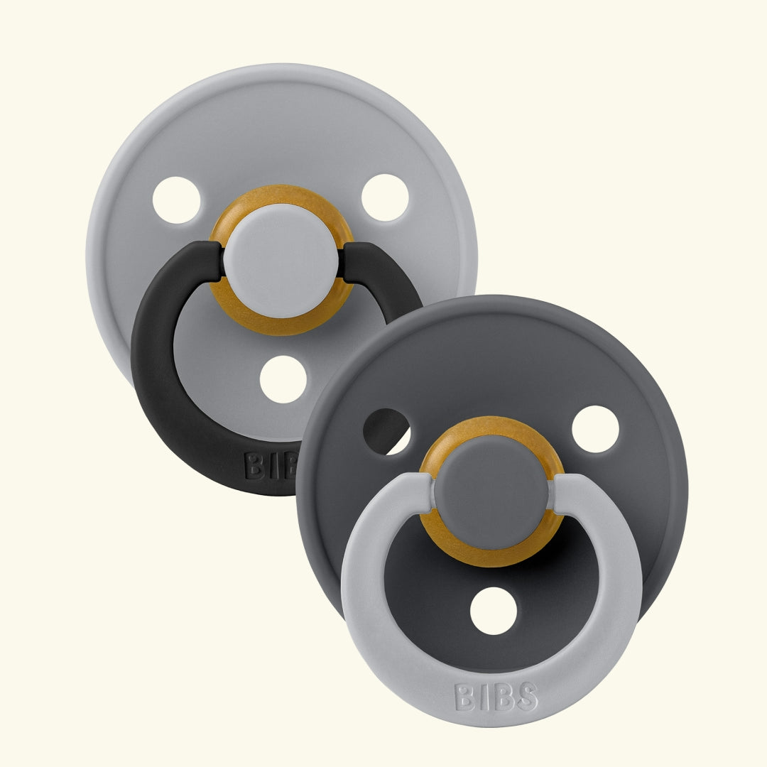 BIBS Colour Round Pacifiers, Studio Collection Fusion, BIBS Colour Round kirsikujulised lutid, Studio Collection Fusion, cloud iron