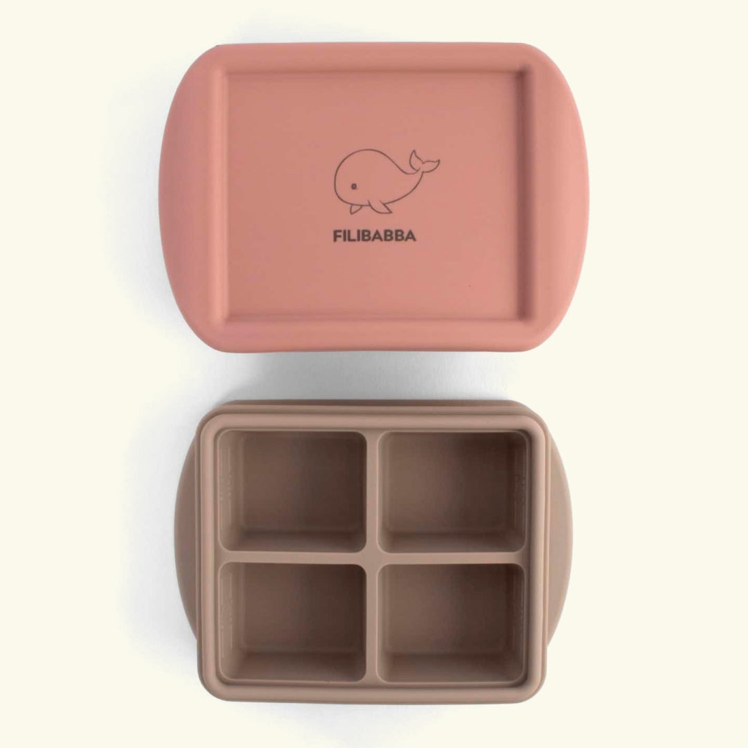 Filibabba baby food freezer tray, Filibabba beebitoidu külmutamise vormid, rose mix