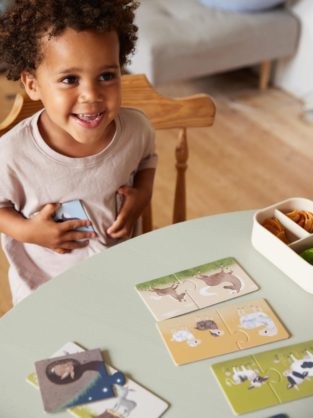 Filibabba parent and baby puzzle Farm animals, Filibabba emme ja loomapoja pusle taluloomad