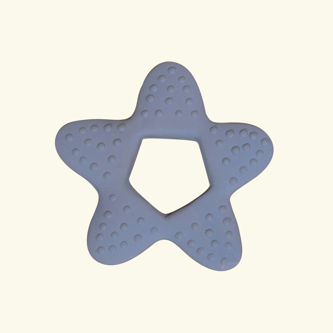 Filibabba teether star, Filibabba närimisrõngas täht, tähekujuline närimislelu, powder blue