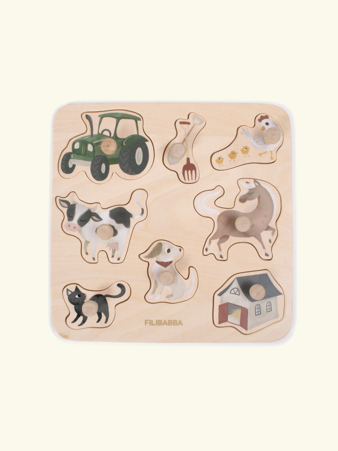 Filibabba wooden puzzle magic farm, Filibabba puidust pusle, maagiline farm