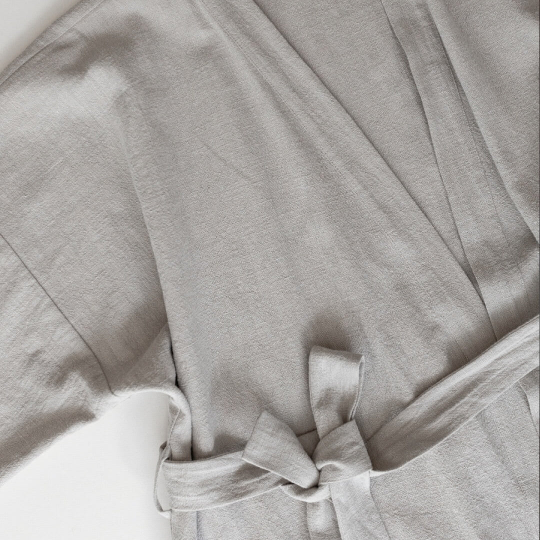 Haruu linen bathrobe, Haruu linane hommikumantel, sand