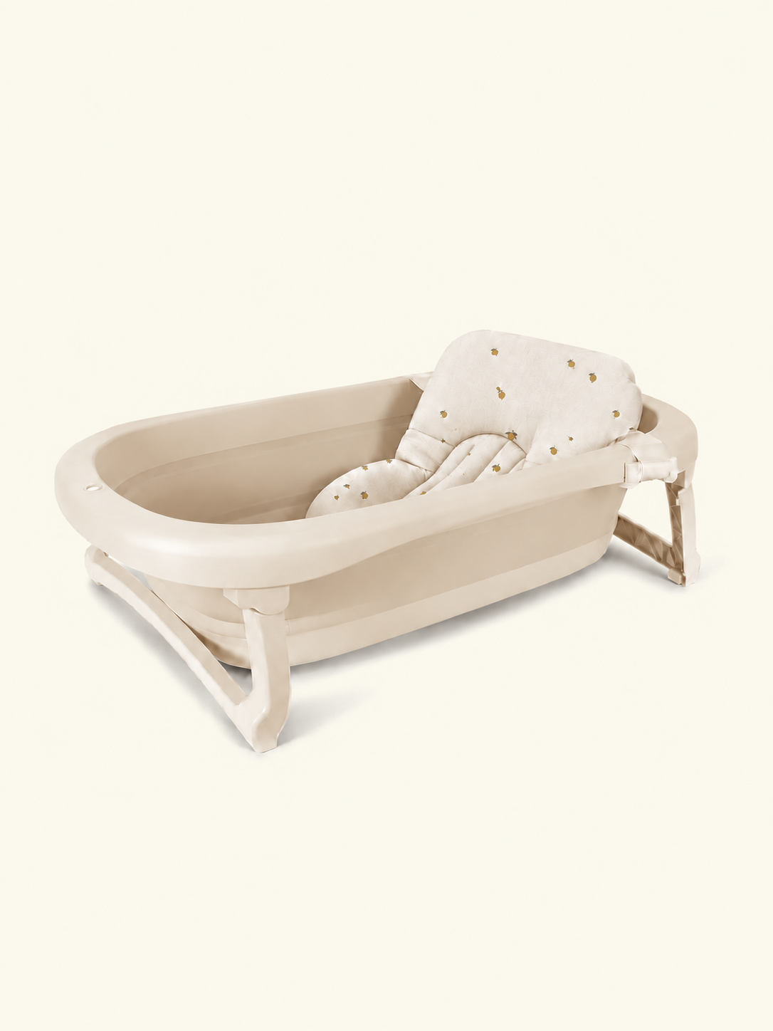 Konges Slojd foldable bath tub and cushion, Konges Slojd kokkupandav vann koos vannipadjaga, beebivann ja vannialus