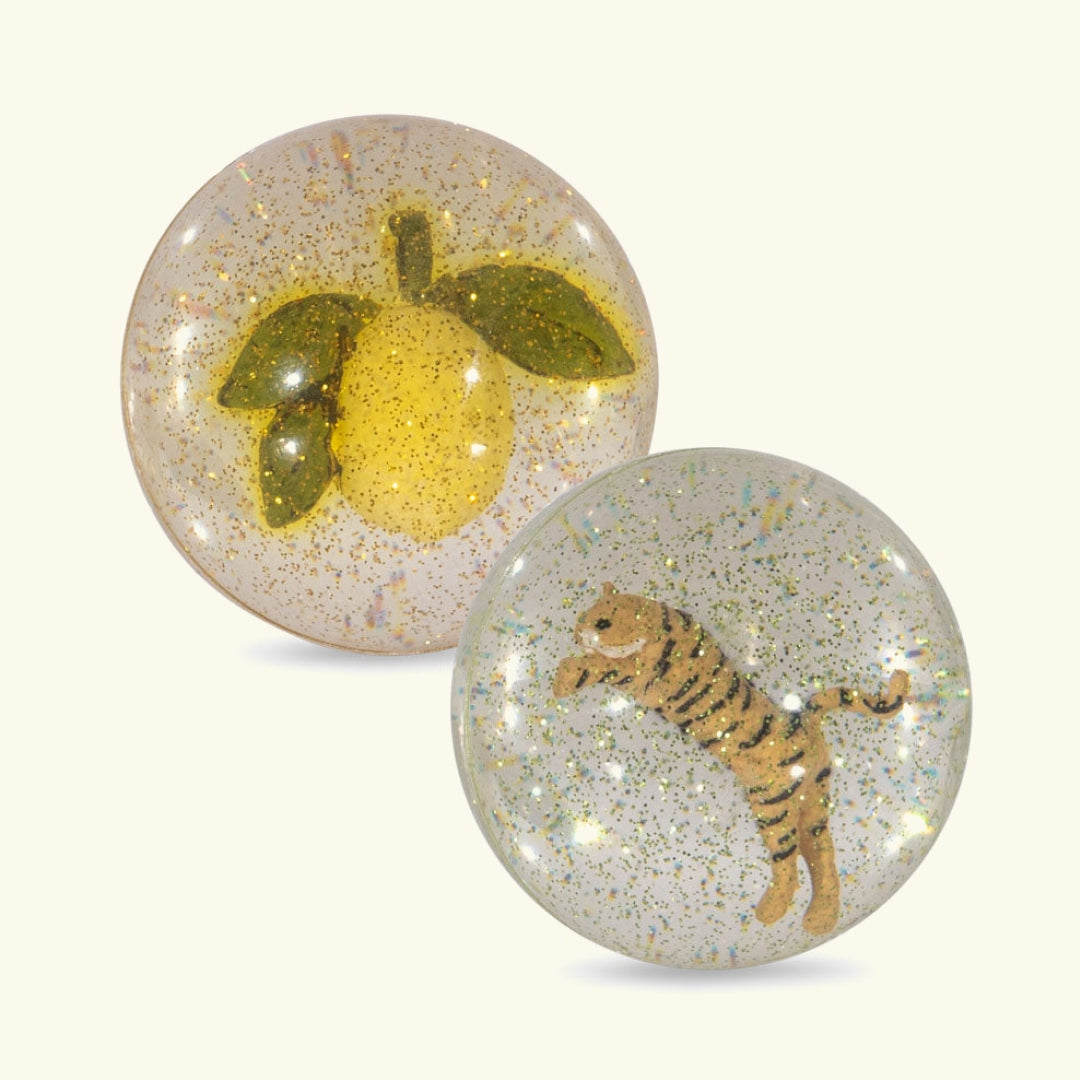 Konges Sløjd bouncing balls, Konges Sløjd põrkepallid, lemon, tiger