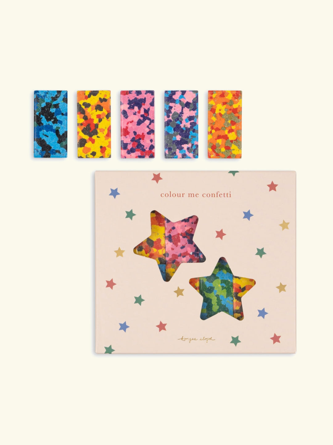 Konges Slojd Confetti Crayons, Konges Slojd värvilised kriidid