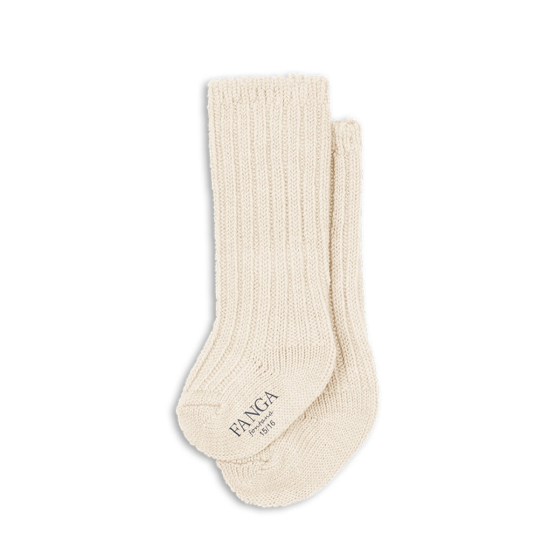 Konges Sløjd Fanga Lana heavy knitted socks, off-white, Konges Sløjd Fanga paksemad kootud sokid