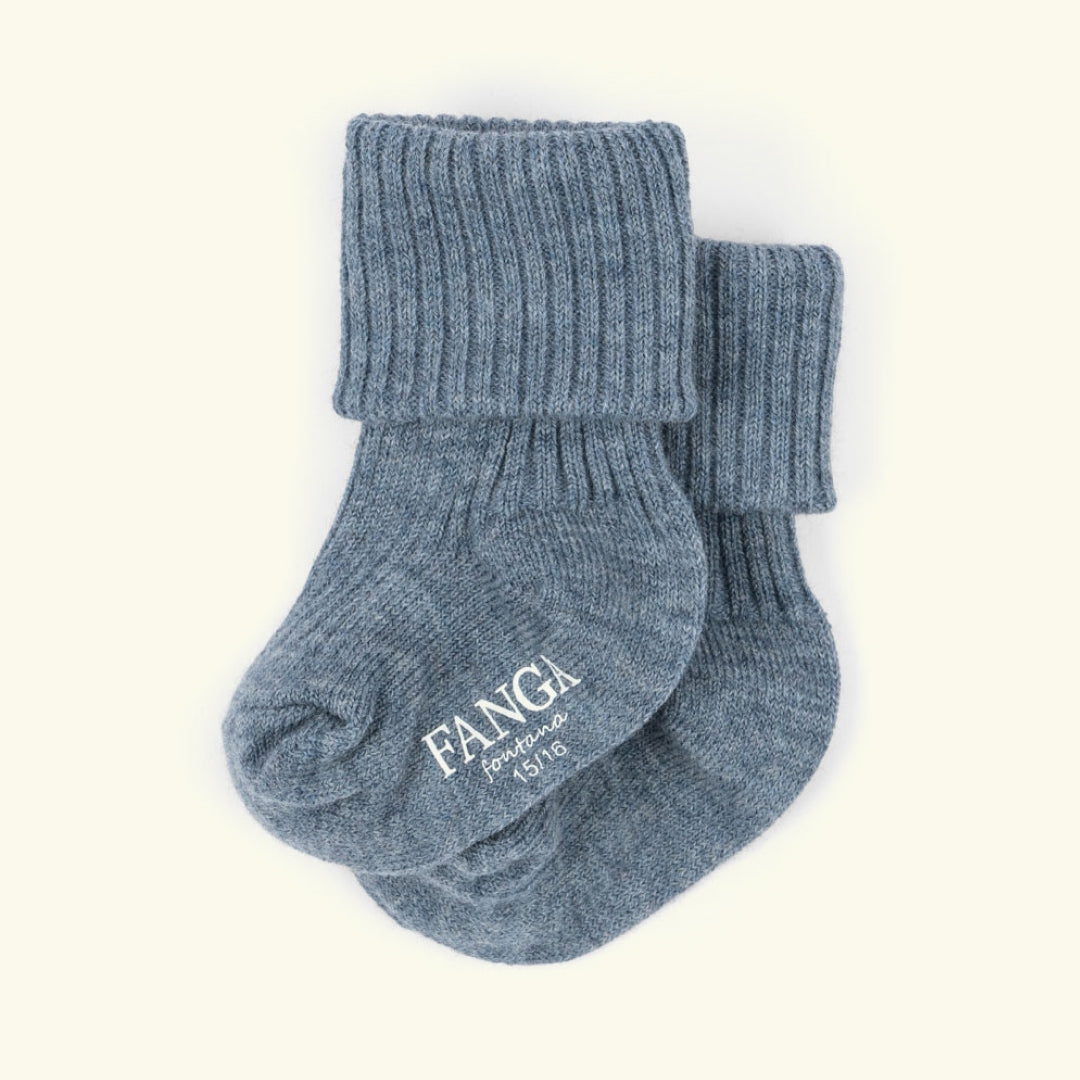 Konges Sløjd Fanga Lana light knitted socks, Konges Sløjd Fanga õhemad kootud sokid, Ashley Blue