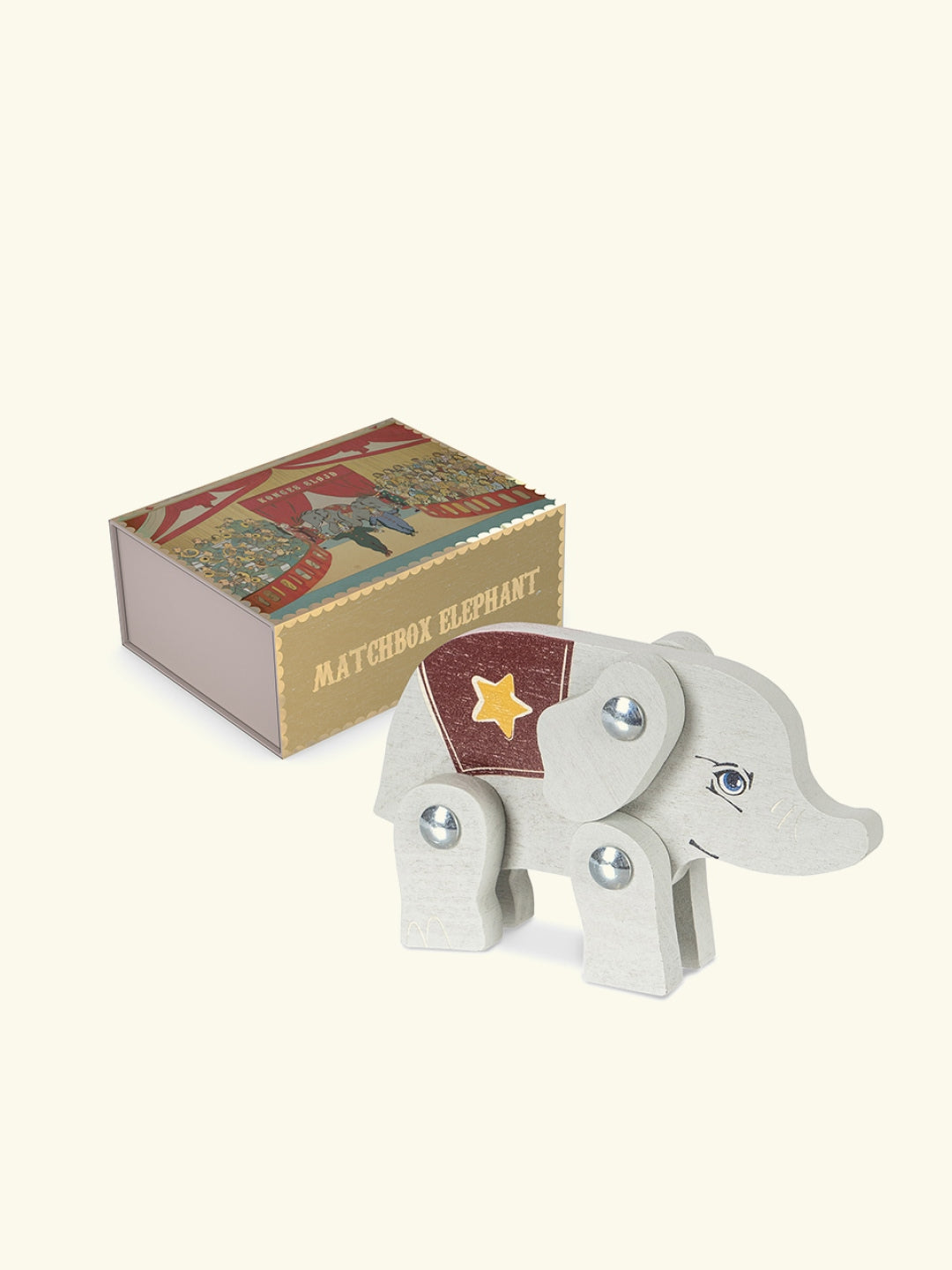 Konges Sløjd matchbox animals, Konges Sløjd tikutoosiloomad, elephant elevant