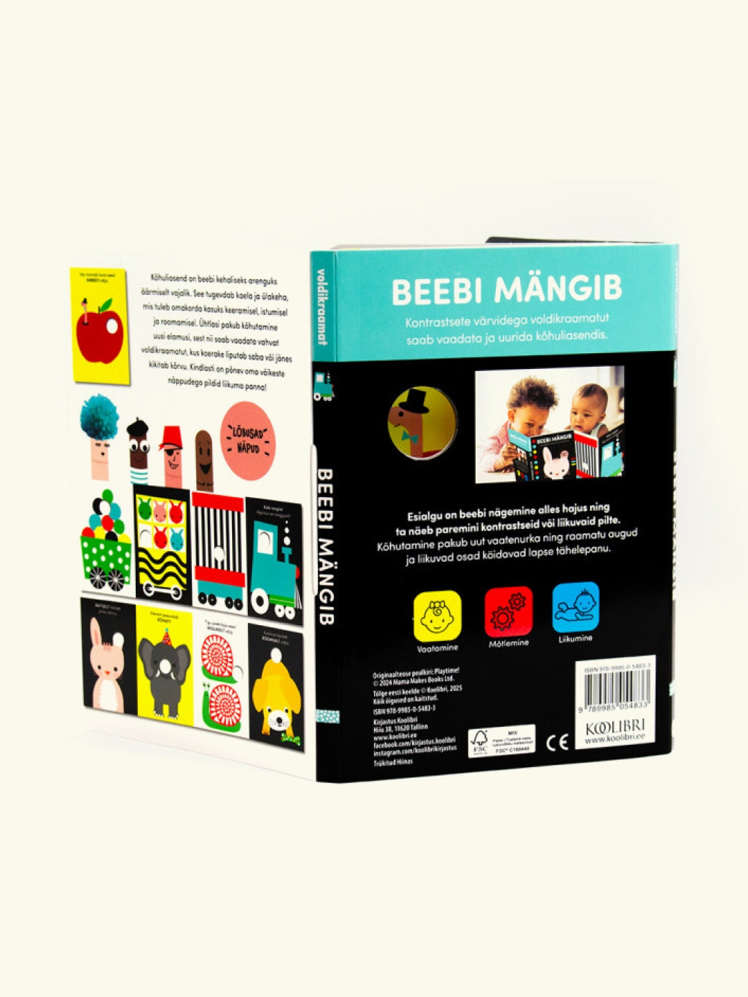 Koolibri book, lasteraamat beebiraamat "Beebi mängib"