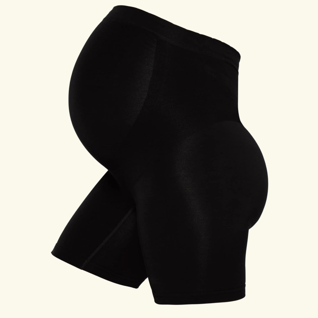 Momkind belly support shorts, Momkind rase, Momkind rasedate retuusid, rasedate lühikesed püksid, raseda tugipüksid, rasedašortsid, black