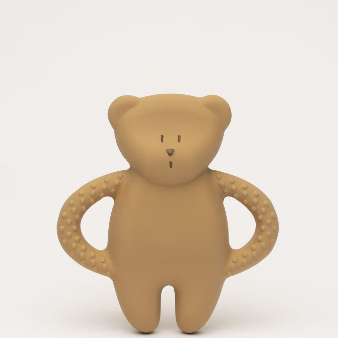 Moonie natural rubber teether, Moonie looduslikust kummist närimislelu, närimisrõngas, Cappuccino