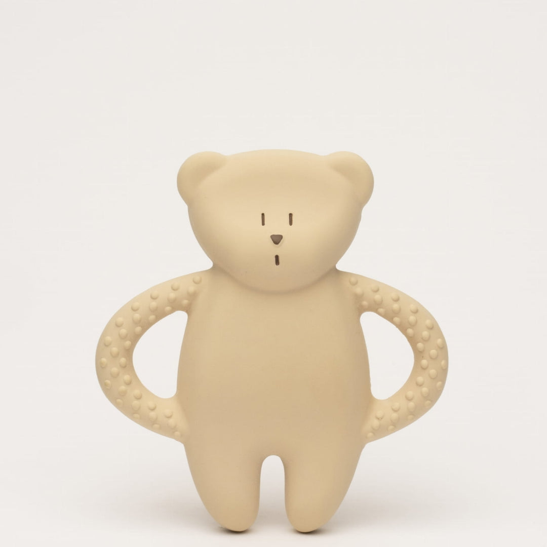 Moonie natural rubber teether, Moonie looduslikust kummist närimislelu, närimisrõngas, Sand