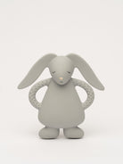 Moonie natural rubber teether Bunny, Moonie looduslikust kummist närimislelu Jänes, närimisrõngas, Silver