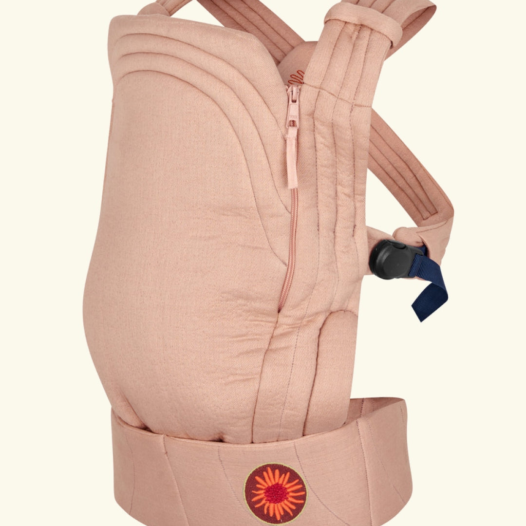 Moova baby carrier, Dusty Pink, Moova beebi kandekott, kõhukott