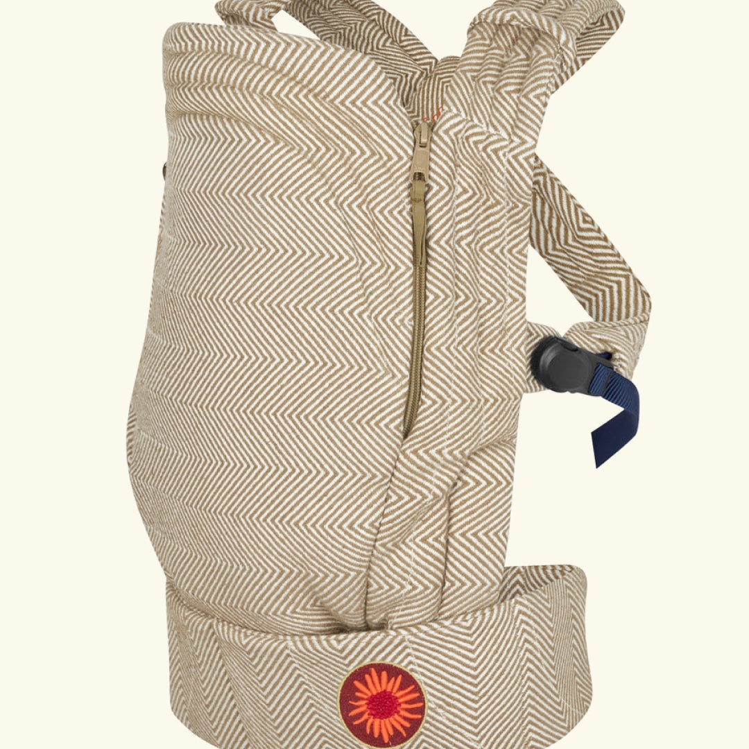 Moova baby carrier, herringbone, Moova beebi kandekott, kõhukott