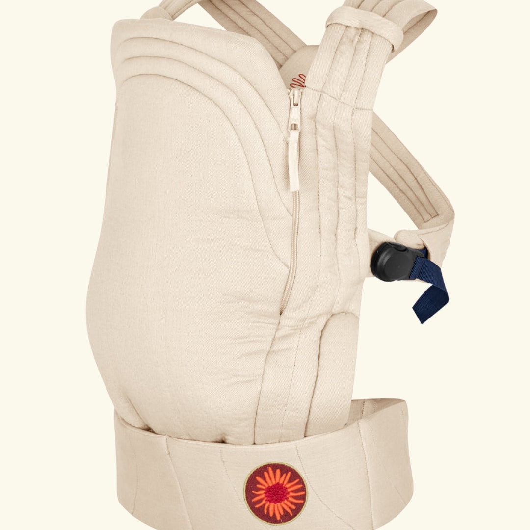 Moova baby carrier, Offwhite, Moova beebi kandekott, kõhukott