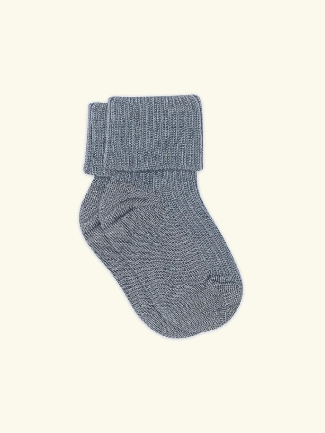 mpDenmark Wool Rib Baby Socks, meriinosokid, meriinovillased sokid, meriinovillasokid, Stone Blue