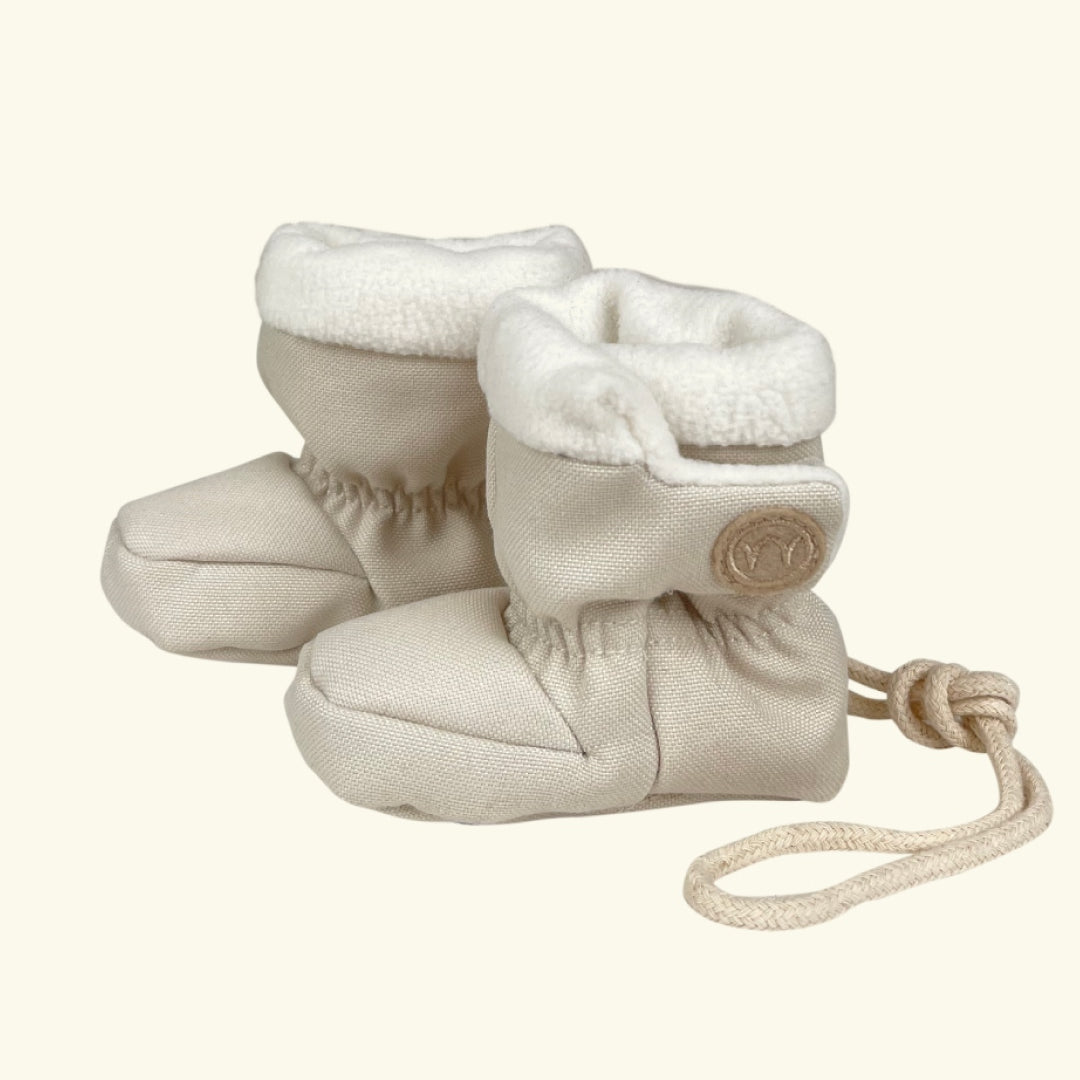 Najell baby booties, winter booties, Najell beebipapud, talvepapud, Oat Beige