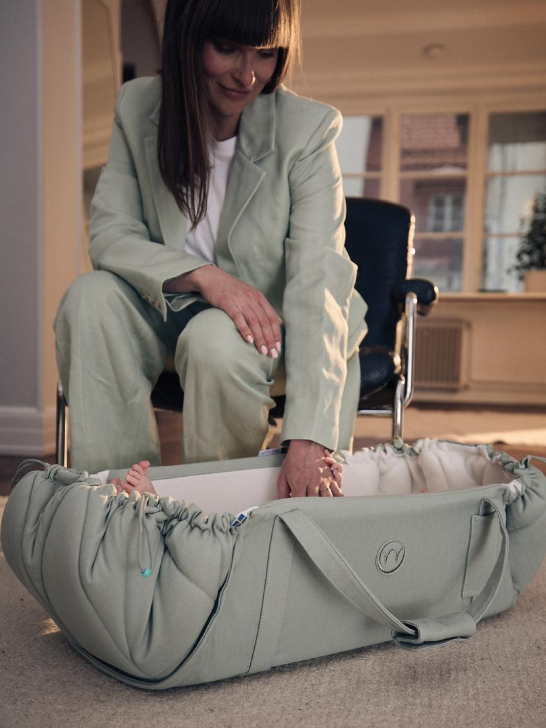 Najell Babynest SleepCarrier X - Agave Green, Najell SleepCarrier X beebipesa, all-groups