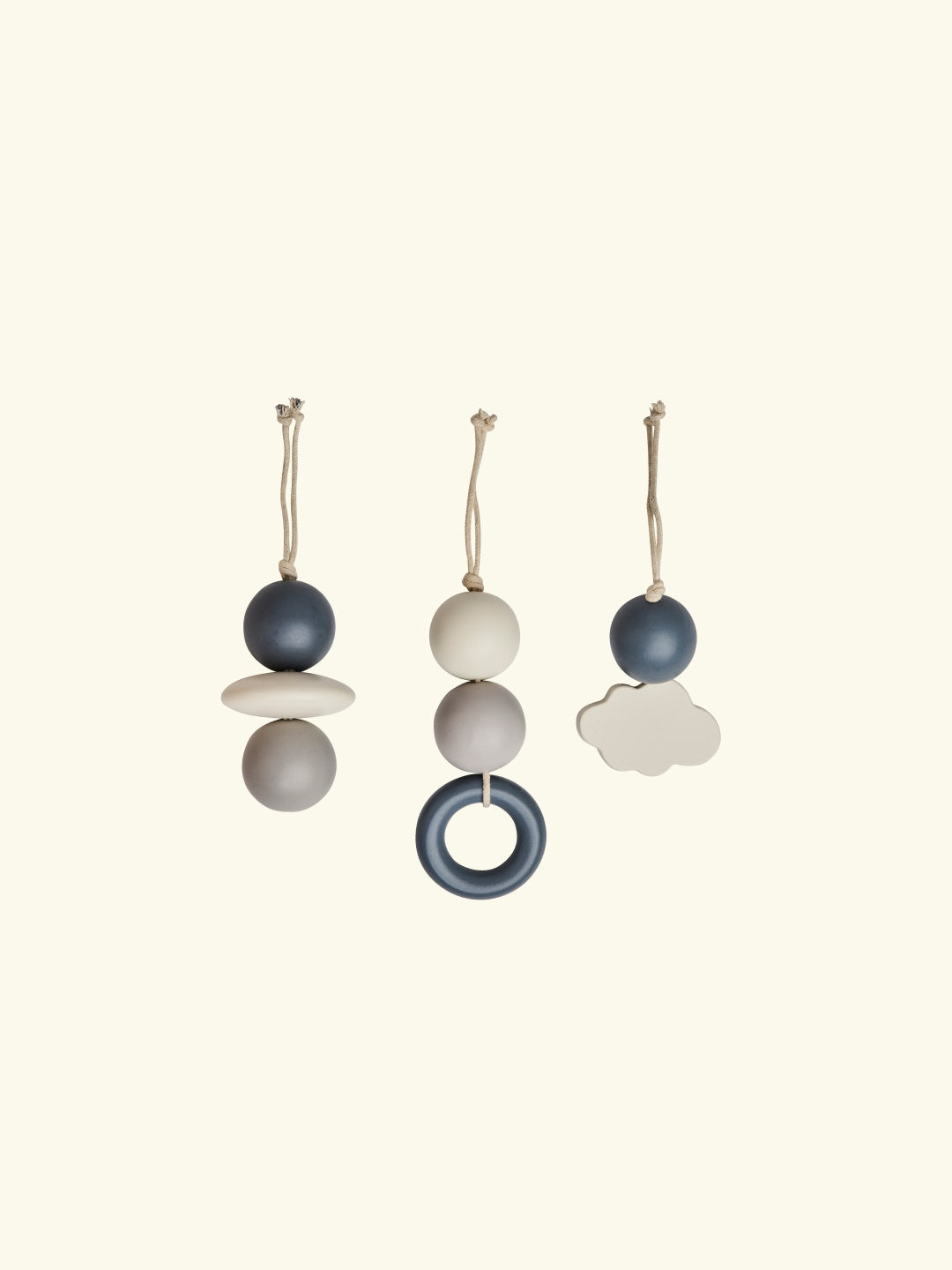 Najell Wooden Toys for Wooden Baby Gum Arch, Najell puidust mänguasjad mängukaarele, Mercury Grey