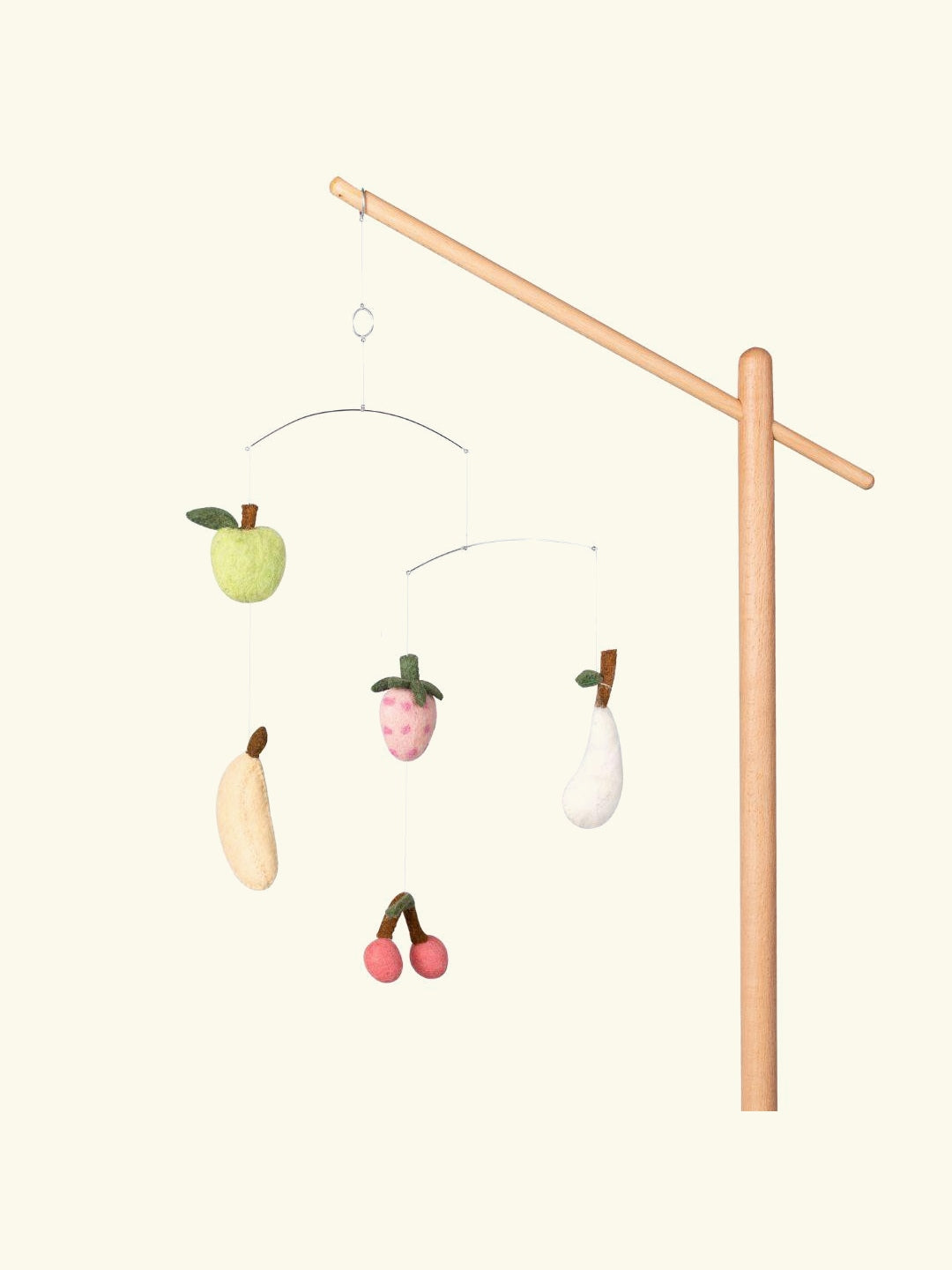 Quax baby mobile for wooden stand, Quax voodikarussell, riputatavad mänguasjad voodi või hälli kohale, fruits puuviljad