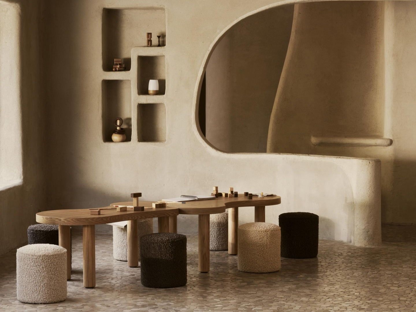 Quax modular kids tables and kids poufs, Quax moodullaud lastele ja tumba, all-groups