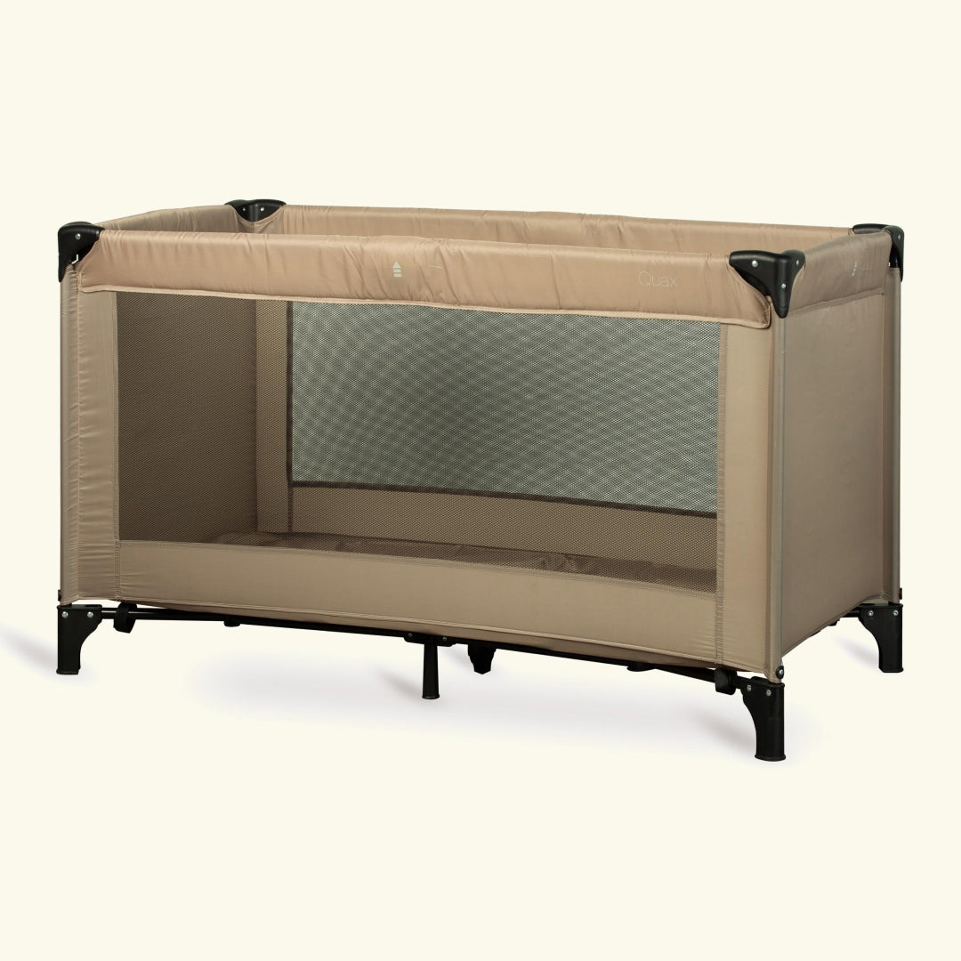 Quax travel cot, Quax reisivoodi, beige beež