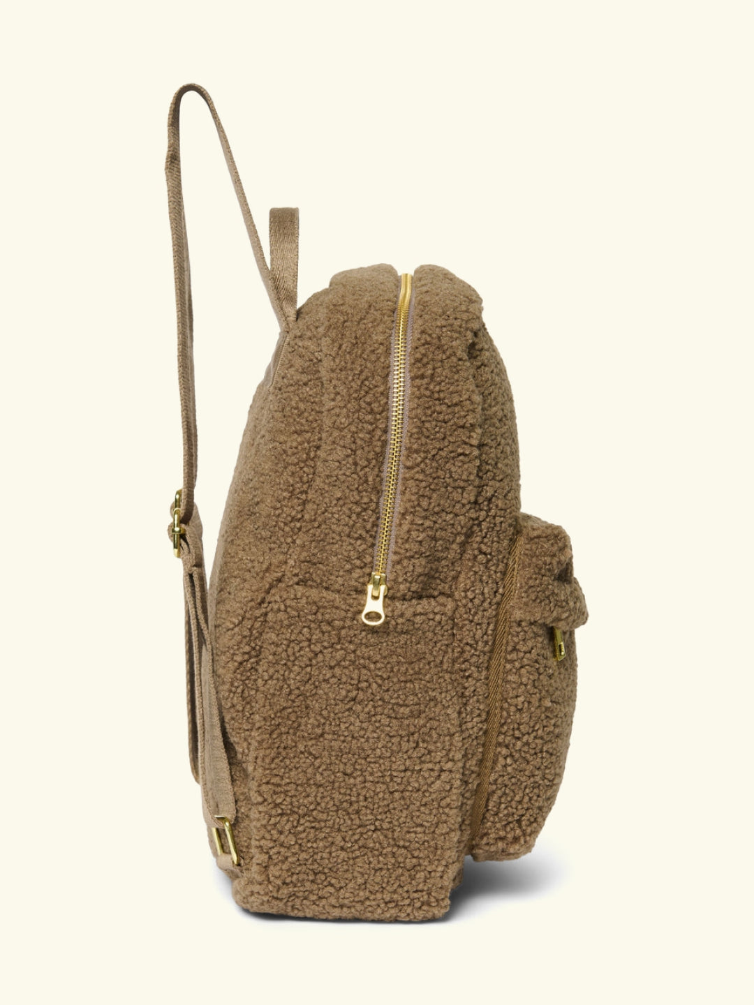 Studio Noos personalized midi backpack with front pocket Brown, Studio Noos nimeline seljakott esitaskuga Pruun, all-groups