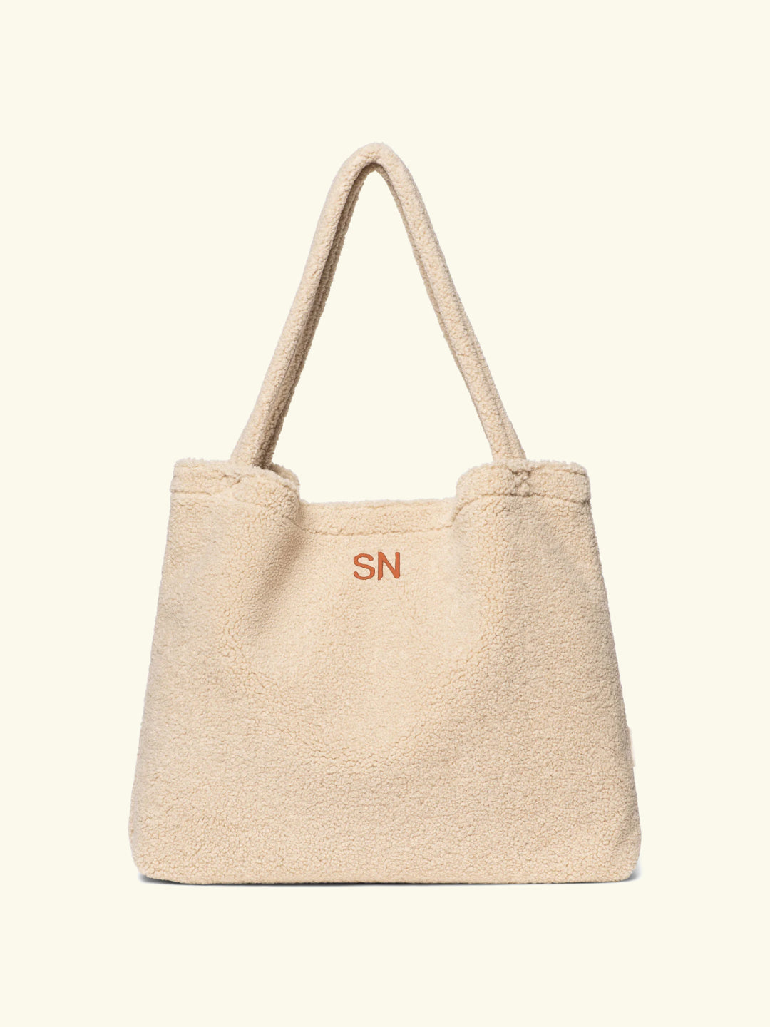 Studio Noos Personalized Mom-Bag - Ecru, Studio Noos personaliseeritud Mom-Bag – värv Ecru, nimetähtedega teddy suur kott emale