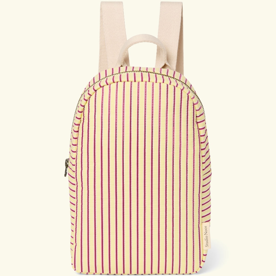 Studio Noos Poplin mini backpack, Studio Noos Poplin mini seljakott, Butter Yellow
