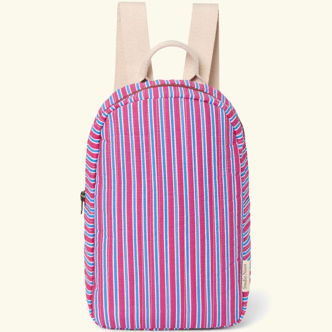 Studio Noos Poplin mini backpack, Studio Noos Poplin mini seljakott, Raspberry