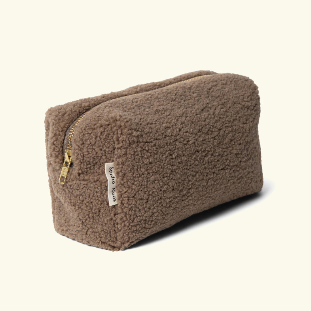 Studio Noos Teddy Pouch, Studio Noos Teddy kosmeetikakott brown