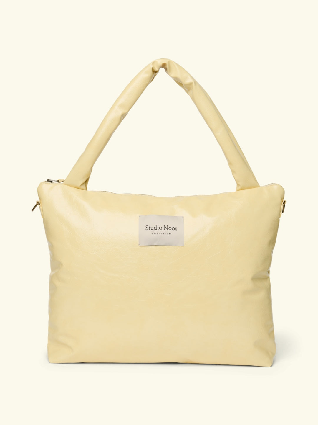Studio Noos vegan leather stroller bag, Studio Noos vegannahast mähkmekott, vankrikott, Butter yellow