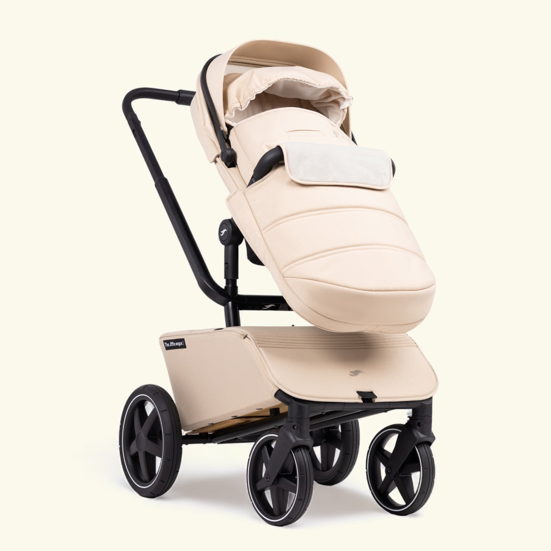 The Jiffle wagon footmuff, clay, The Jiffle wagon soojakott clay